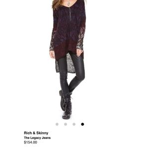 Rich & Skinny Waxed/Coated Jeans